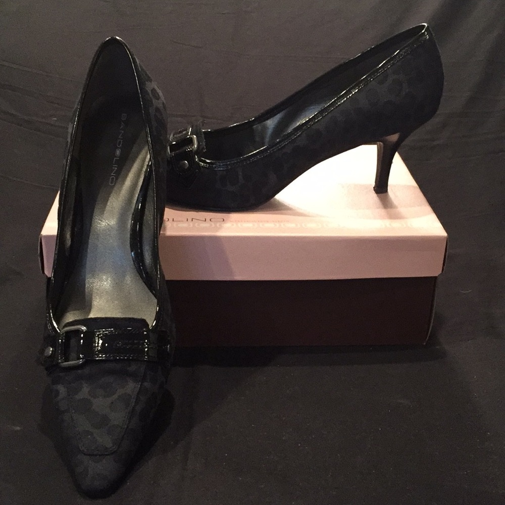 Bandolino Black Leopard Heels